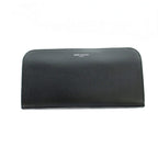 Saint Laurent Paris Wallet Logo Leather Zip Around Black