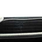 Saint Laurent Paris Wallet Logo Leather Zip Around Black — view 7