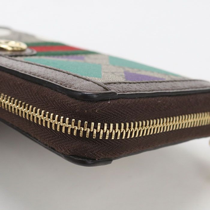 Gucci Round Zip Wallet Ophidia Zip Around — view 5