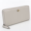 Gucci Zip Around Wallet GG Marmont Leather Gray