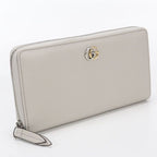 Gucci Zip Around Wallet GG Marmont Leather Gray