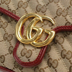 Gucci Mini Top Handle Bag GG Marmont Handbag Canvas Leather — view 4