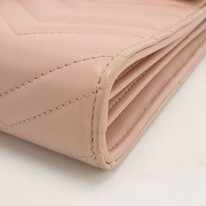 Gucci GG Marmont Chain Wallet Quilted Leather — view 6