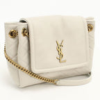 Saint Laurent Nolita Mini YSL Monogram Shoulder Bag Quilted Leather