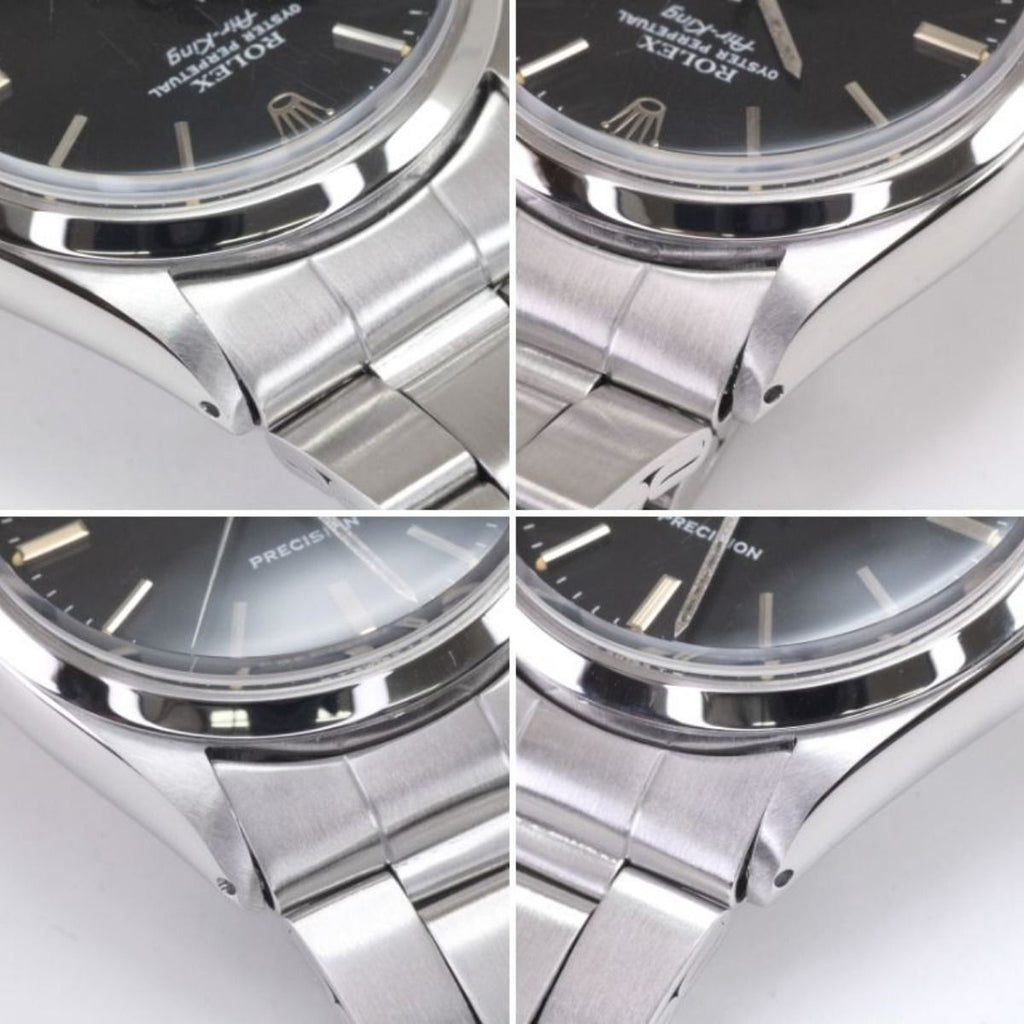 Rolex Air King Stainless Steel Black Vintage — view 9