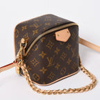 Louis Vuitton Shoulder Bag Just in Case Monogram Dice Shape Brown Gold — view 4