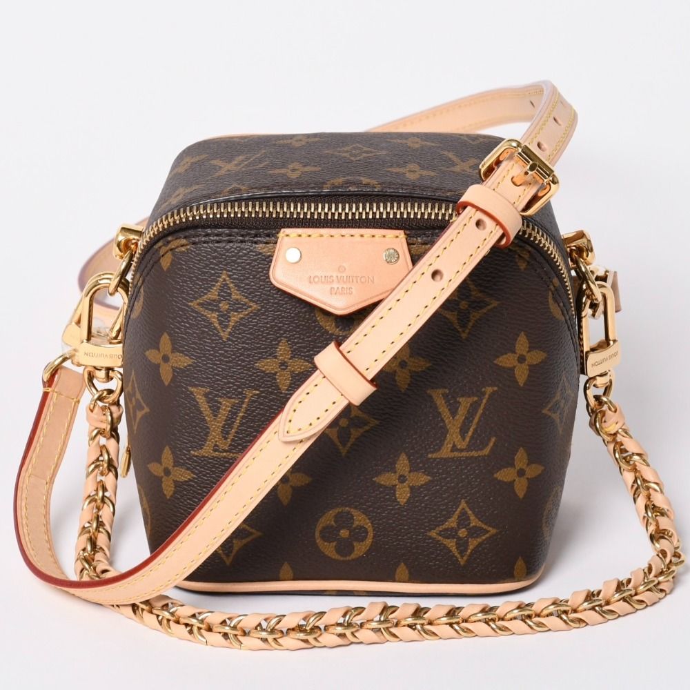 Louis Vuitton Shoulder Bag Just in Case Monogram Dice Shape Brown Gold — view 2