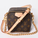 Louis Vuitton Shoulder Bag Just in Case Monogram Dice Shape Brown Gold — view 2