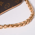 Louis Vuitton Shoulder Bag Just in Case Monogram Dice Shape Brown Gold — view 7