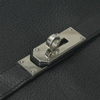 Hermes Gipsiere 34 Shoulder Bag Taurillon Clemence Noir Blue Indigo Black Navy — view 7