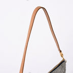 Dior Saddle Pouch Canvas Leather Silver Gold — view 5