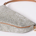 Dior Saddle Pouch Canvas Leather Silver Gold — view 7