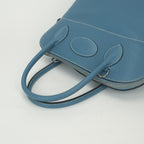 Hermes Bolide 31 Tote Shoulder Bag Taurillon Clemence Blue Jean Bluejean Silver — view 4