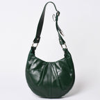Saint Laurent Rive Gauche Leather Hobo Shoulder Bag Tom Ford Era Green Pleated — view 2