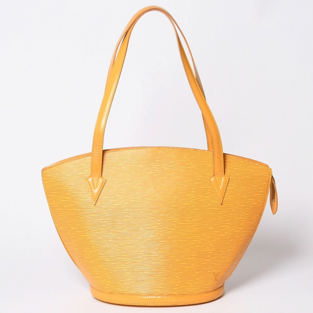 Louis Vuitton Saint Jacques Handbag Epi Leather Yellow Gold