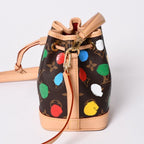 Louis Vuitton Yayoi Kusama Collaboration Shoulder Bag Monogram Nano Noe Brown — view 4