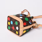Louis Vuitton Yayoi Kusama Collaboration Shoulder Bag Monogram Nano Noe Brown — view 8