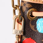 Louis Vuitton Yayoi Kusama Collaboration Shoulder Bag Monogram Nano Noe Brown — view 5