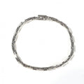 Hermes Cles MM 19 Bracelet Bangle Calf Silver Logo