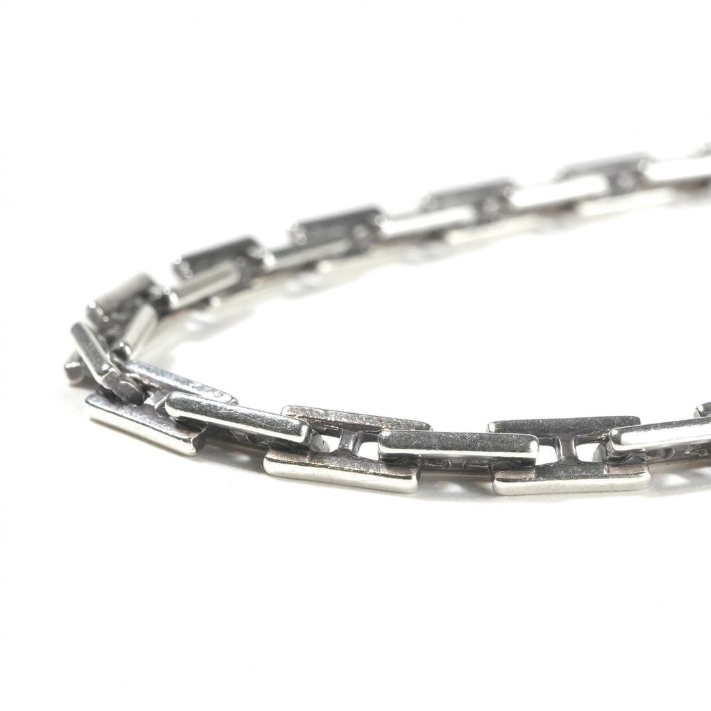 Hermes Cles MM 19 Bracelet Bangle Calf Silver Logo — view 2