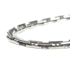 Hermes Cles MM 19 Bracelet Bangle Calf Silver Logo — view 2