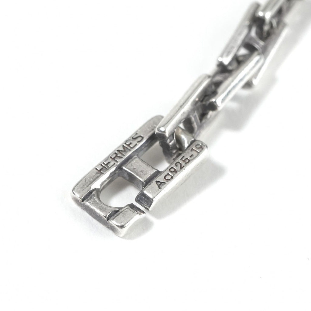 Hermes Cles MM 19 Bracelet Bangle Calf Silver Logo — view 4