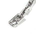 Hermes Cles MM 19 Bracelet Bangle Calf Silver Logo — view 4