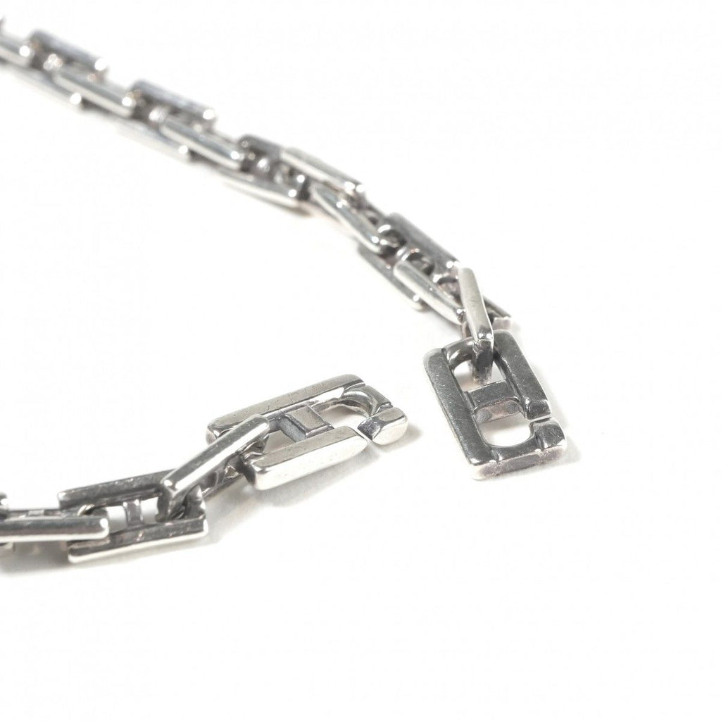Hermes Cles MM 19 Bracelet Bangle Calf Silver Logo — view 3