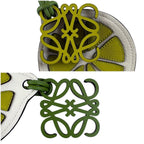 Loewe Lime Bag Charm Key Ring Key Holder Fruits Yellow Green — view 7