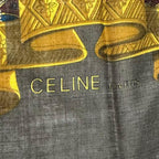 Celine Scarf Large Cm Wool Shawl Brown — view 7