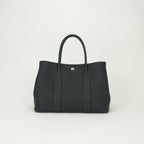 Hermes Garden Party PM 36 Tote Negonda Noir Black Silver