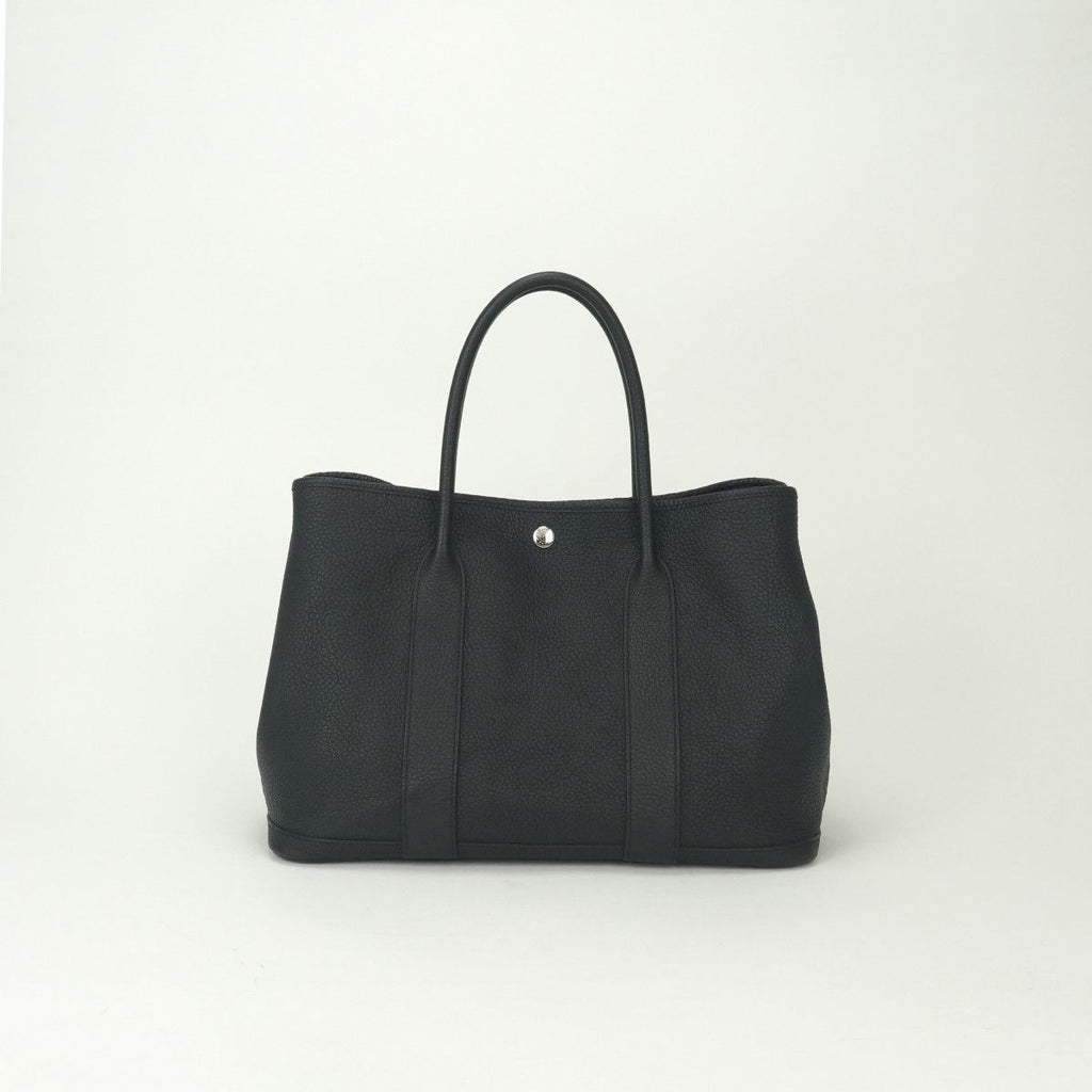Hermes Garden Party PM 36 Tote Negonda Noir Black Silver — view 3