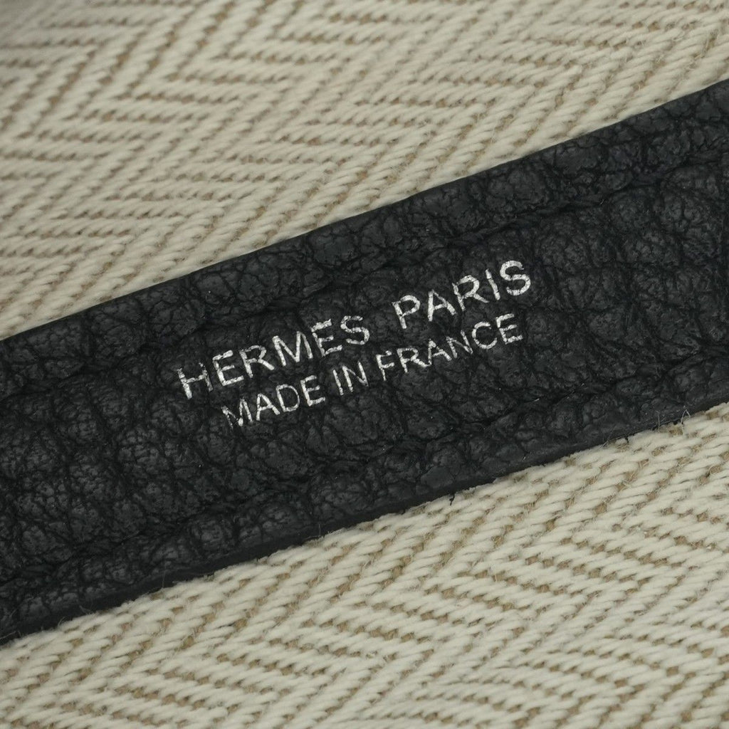 Hermes Garden Party PM 36 Tote Negonda Noir Black Silver — view 7