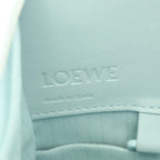 Loewe Handbag Hammock Bag Compact 2-Way Light Blue Leather — view 4