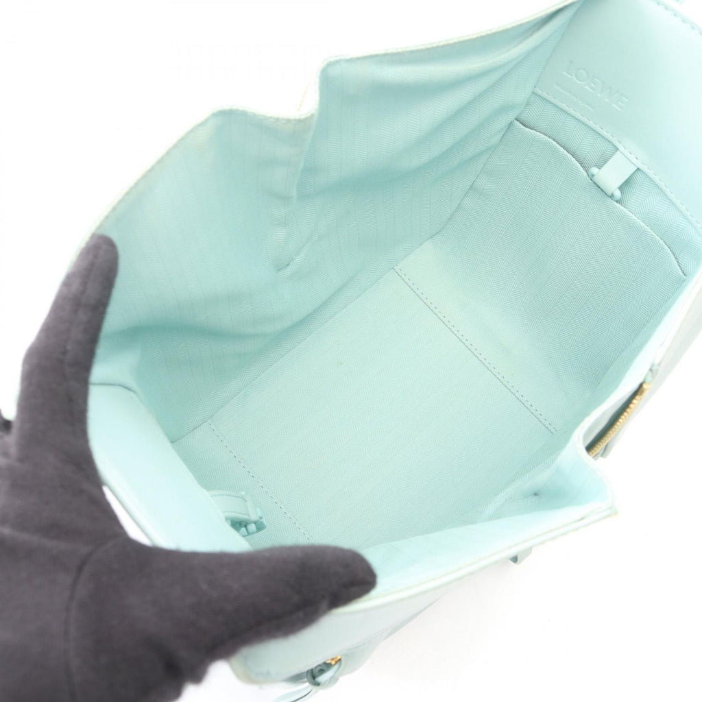 Loewe Handbag Hammock Bag Compact 2-Way Light Blue Leather — view 3