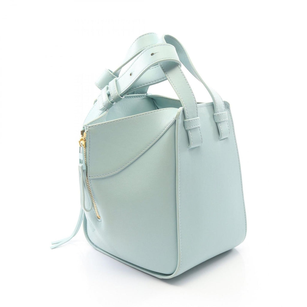 Loewe Handbag Hammock Bag Compact 2-Way Light Blue Leather — view 2