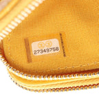 Chanel Shoulder Bag Quilted Yellow Caviar Leather Zip Chain Wallet — view 6