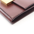 Saint Laurent Paris Card Case Bordeaux Leather Compact — view 6