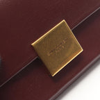 Saint Laurent Paris Card Case Bordeaux Leather Compact — view 7