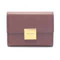 Saint Laurent Paris Card Case Bordeaux Leather Compact