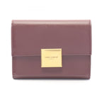 Saint Laurent Paris Card Case Bordeaux Leather Compact