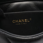 Chanel Shoulder Bag Mini Flap Quilted Black Leather — view 4