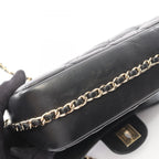 Chanel Shoulder Bag Quilted Small Flap Black Lambskin Chain — view 9