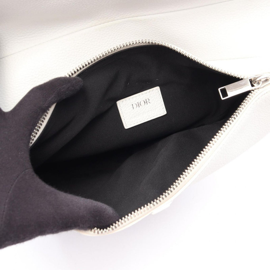 Dior Waist Bag White Leather — view 3