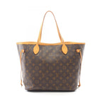 Louis Vuitton Tote Neverfull MM Monogram Canvas Leather