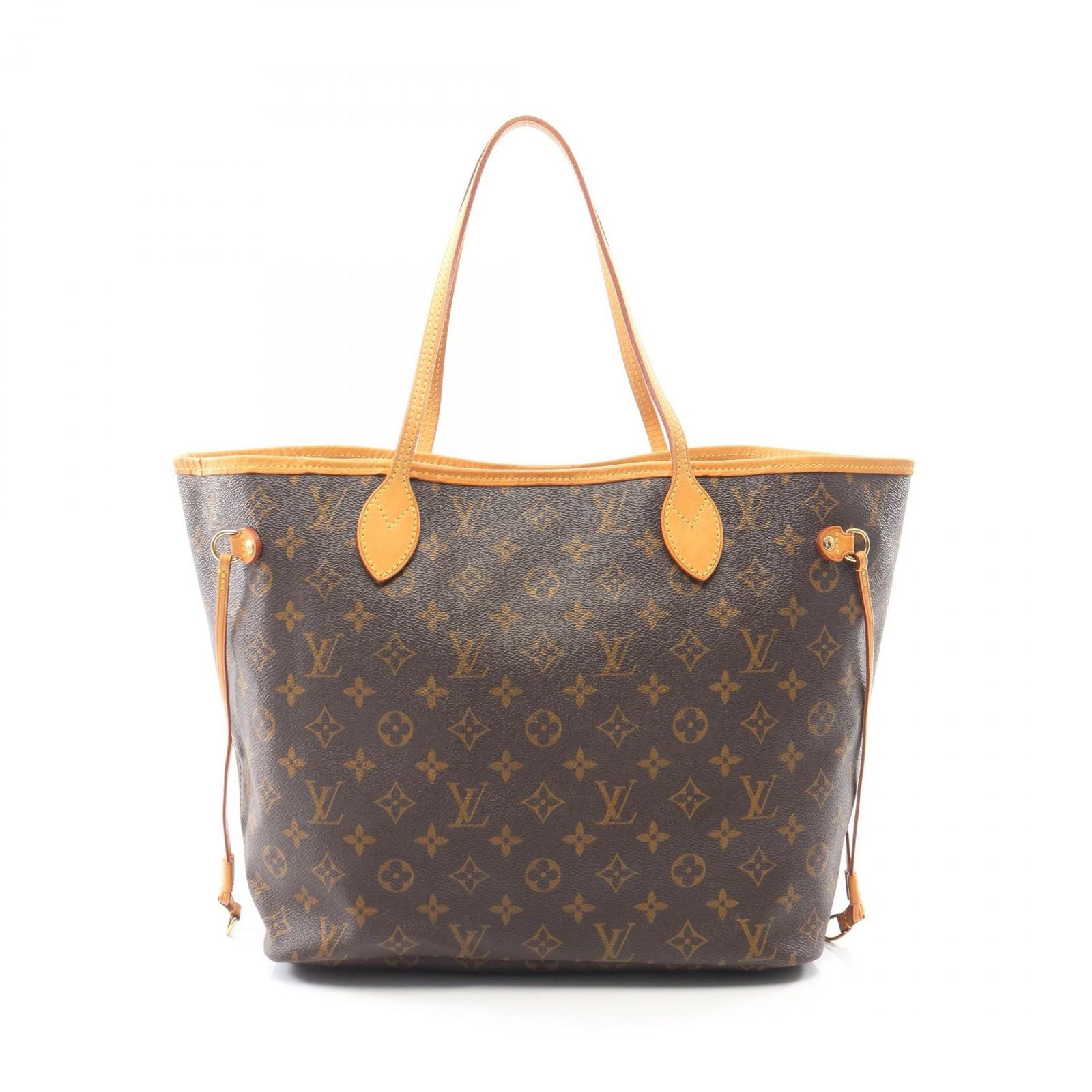 Louis Vuitton Tote Neverfull MM Monogram Canvas Leather