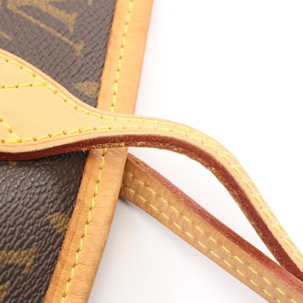 Louis Vuitton Tote Neverfull MM Monogram Canvas Leather — view 9