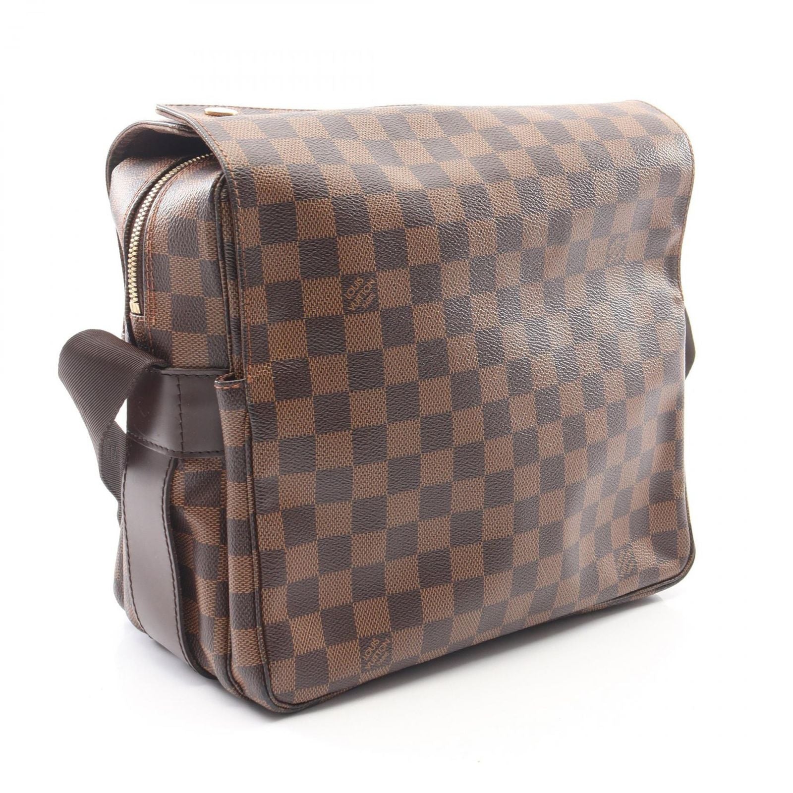 Louis Vuitton Shoulder Bag Naviglio Damier Ebene Canvas Leather — view 2