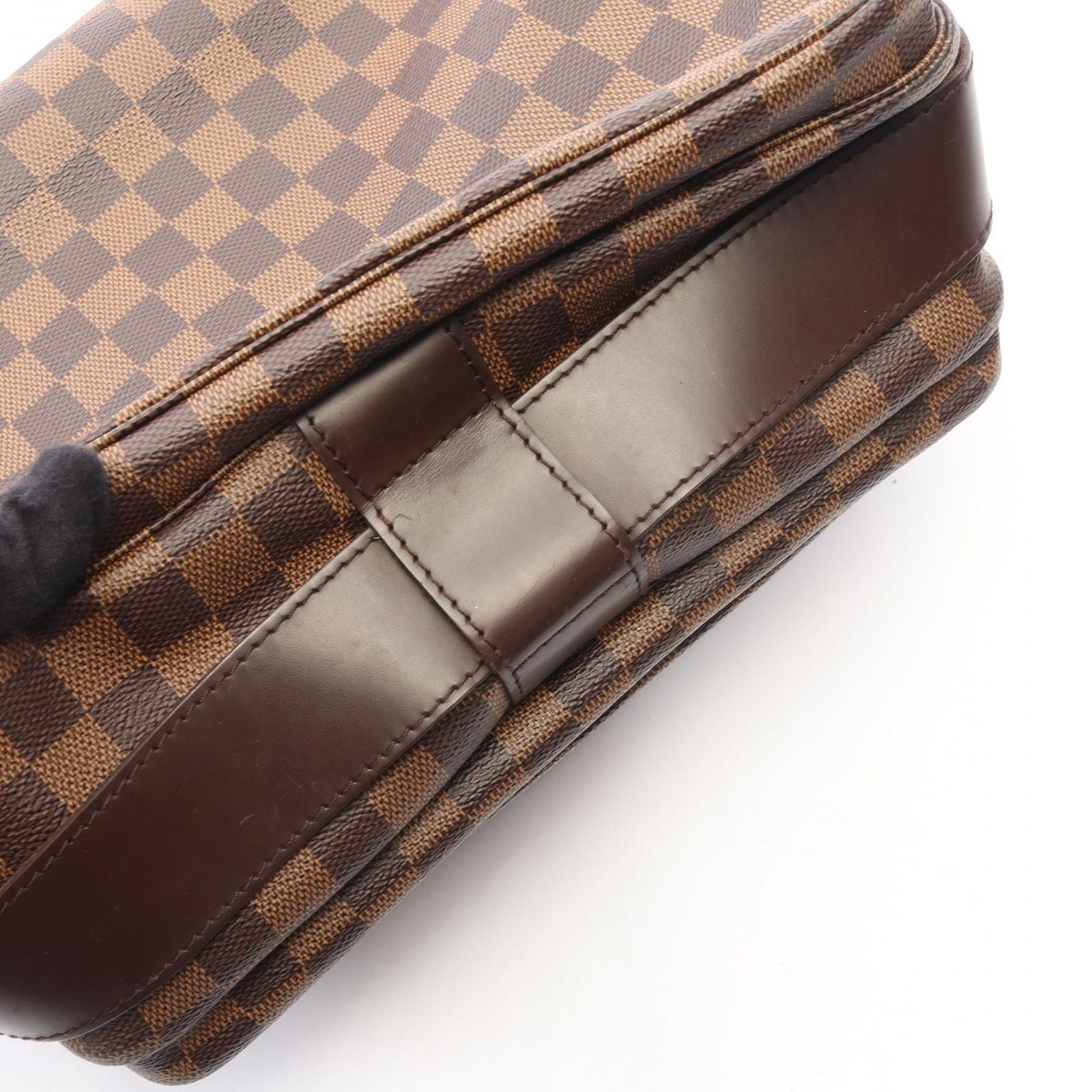 Louis Vuitton Shoulder Bag Naviglio Damier Ebene Canvas Leather — view 8