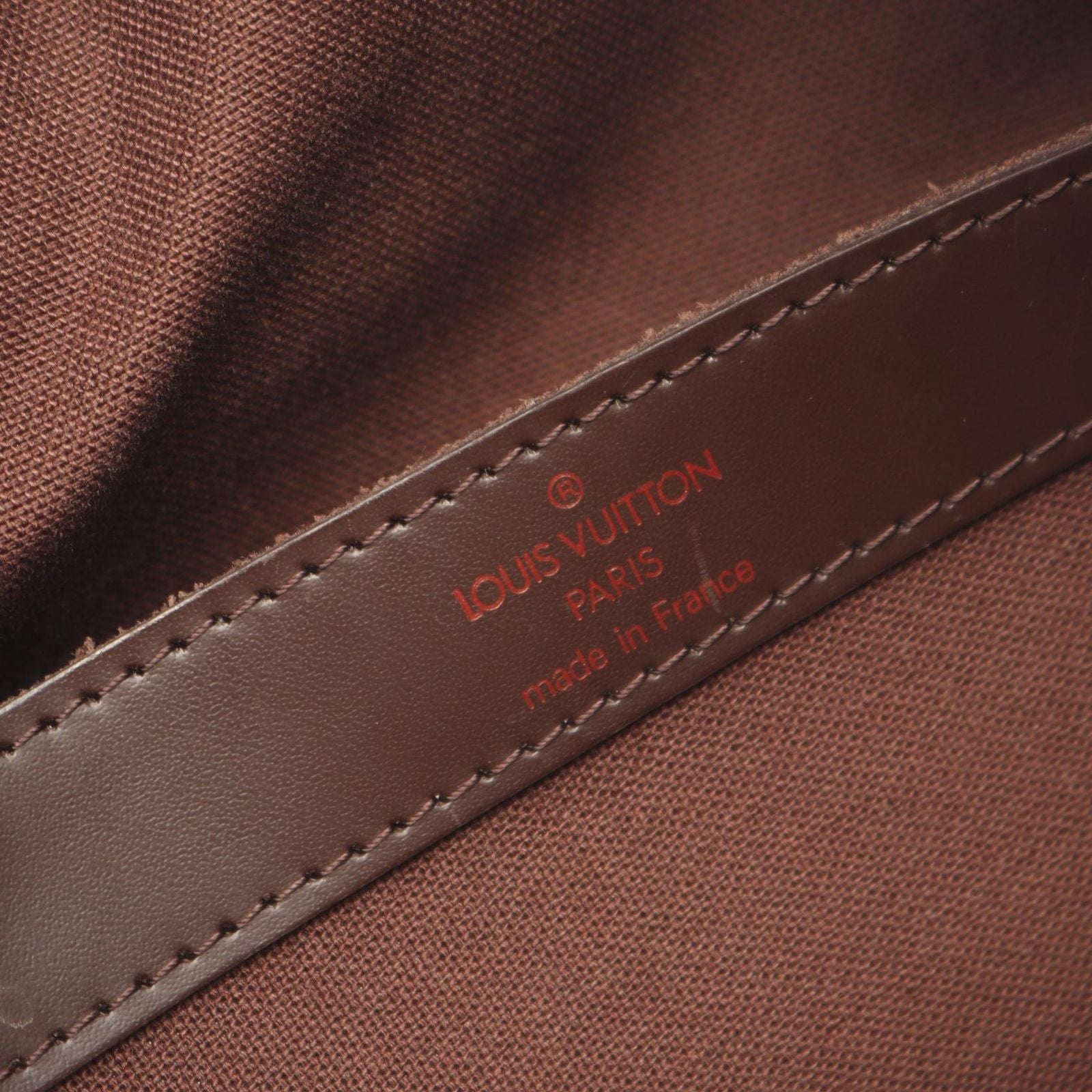 Louis Vuitton Shoulder Bag Naviglio Damier Ebene Canvas Leather — view 4